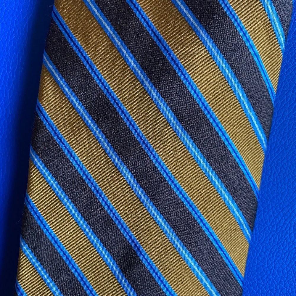Brooks Brothers Gold/Brown Striped Makers Tie